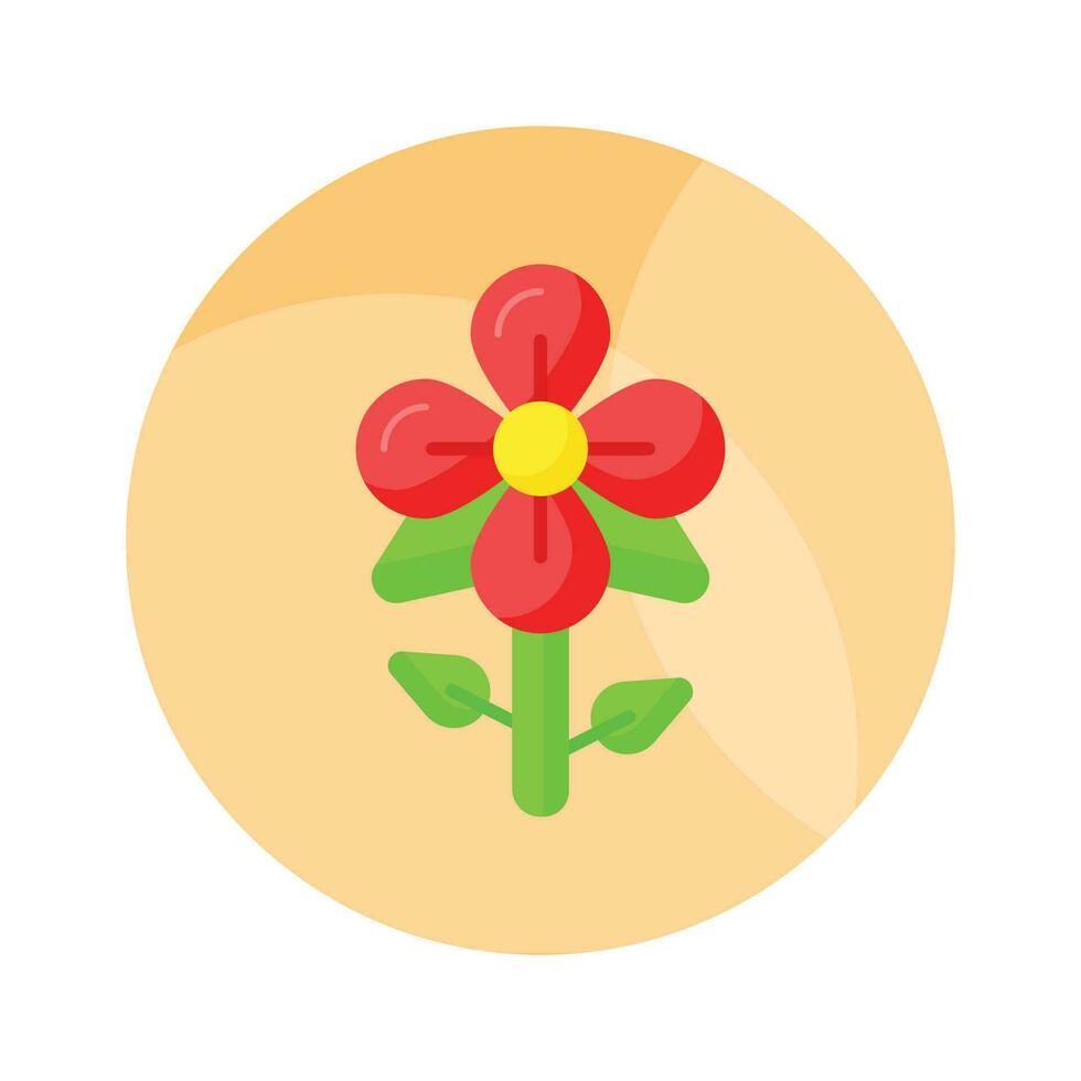 grijp deze creatief ontworpen vector van bloem in modern stijl, klaar naar gebruik icoon