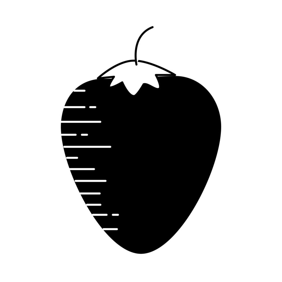 aardbei heerlijk fruit vector