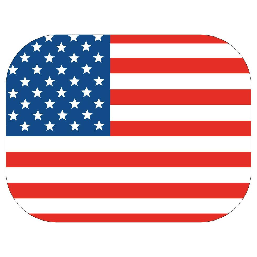 Verenigde Staten van Amerika vlag, Verenigde staat van Amerika vlag in ontwerp vorm vector