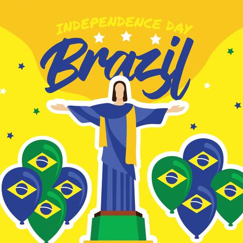 Brazilië Independence Day Vector Design