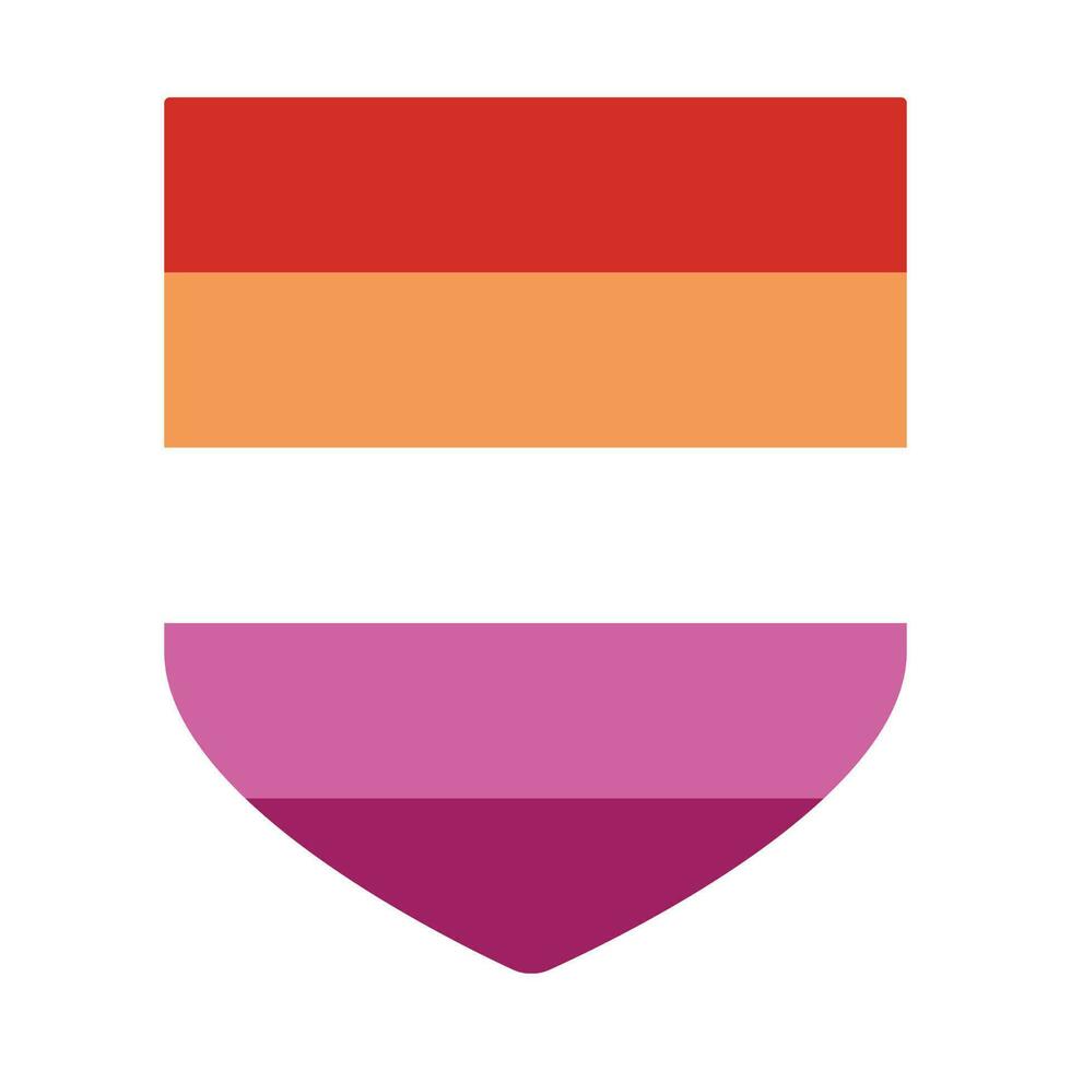 lesbienne trots vlag. lgbt symbool vector
