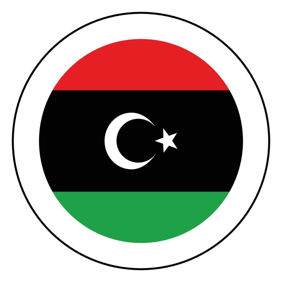 vlag van Libië. Libië vlag met ontwerp vorm vector