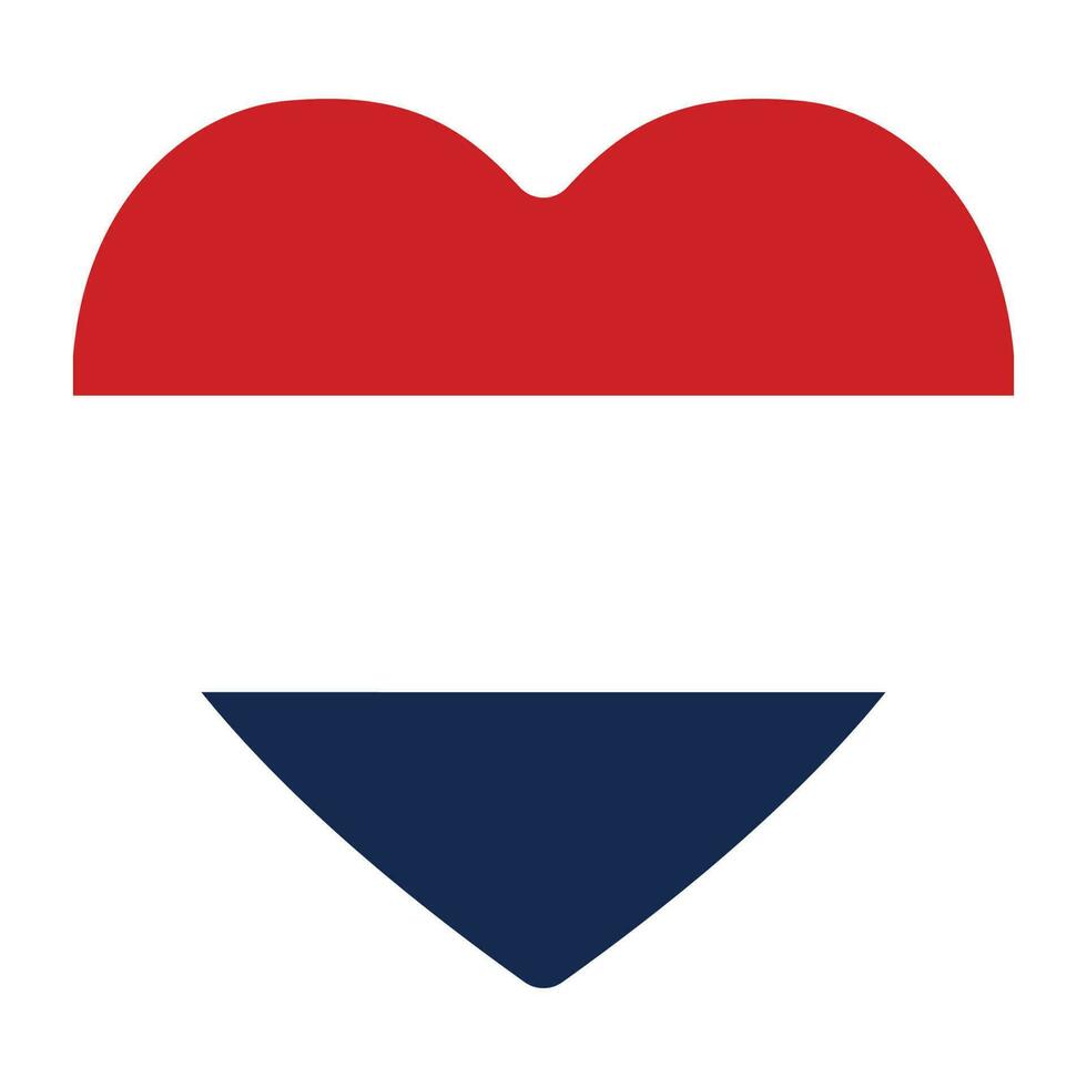 Nederland vlag in vorm geven aan. de vlag van de Nederland in vorm geven aan. vector