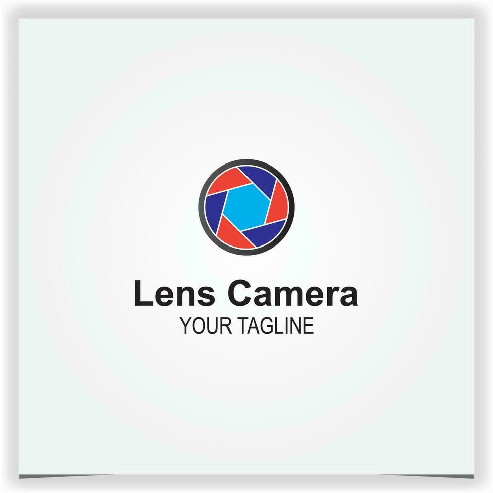 lens camera logo premie elegant sjabloon vector eps 10