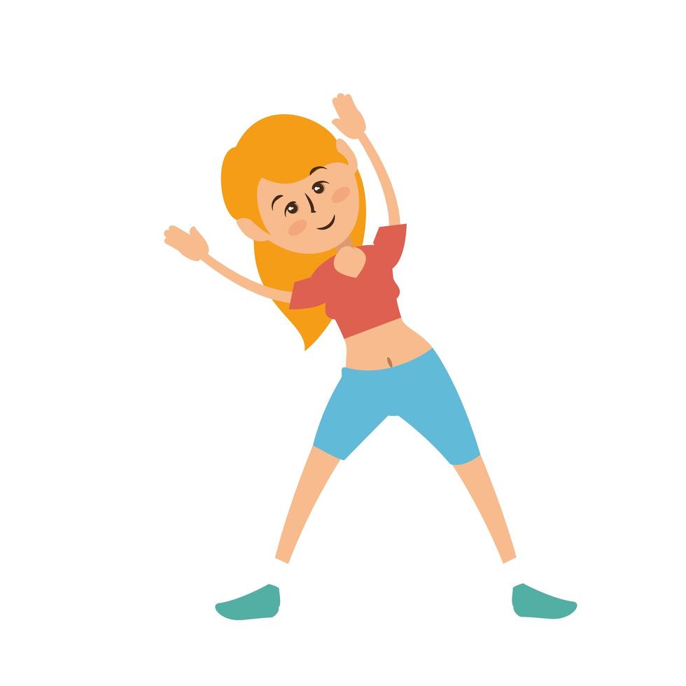 fitness levensstijl ontwerp vector