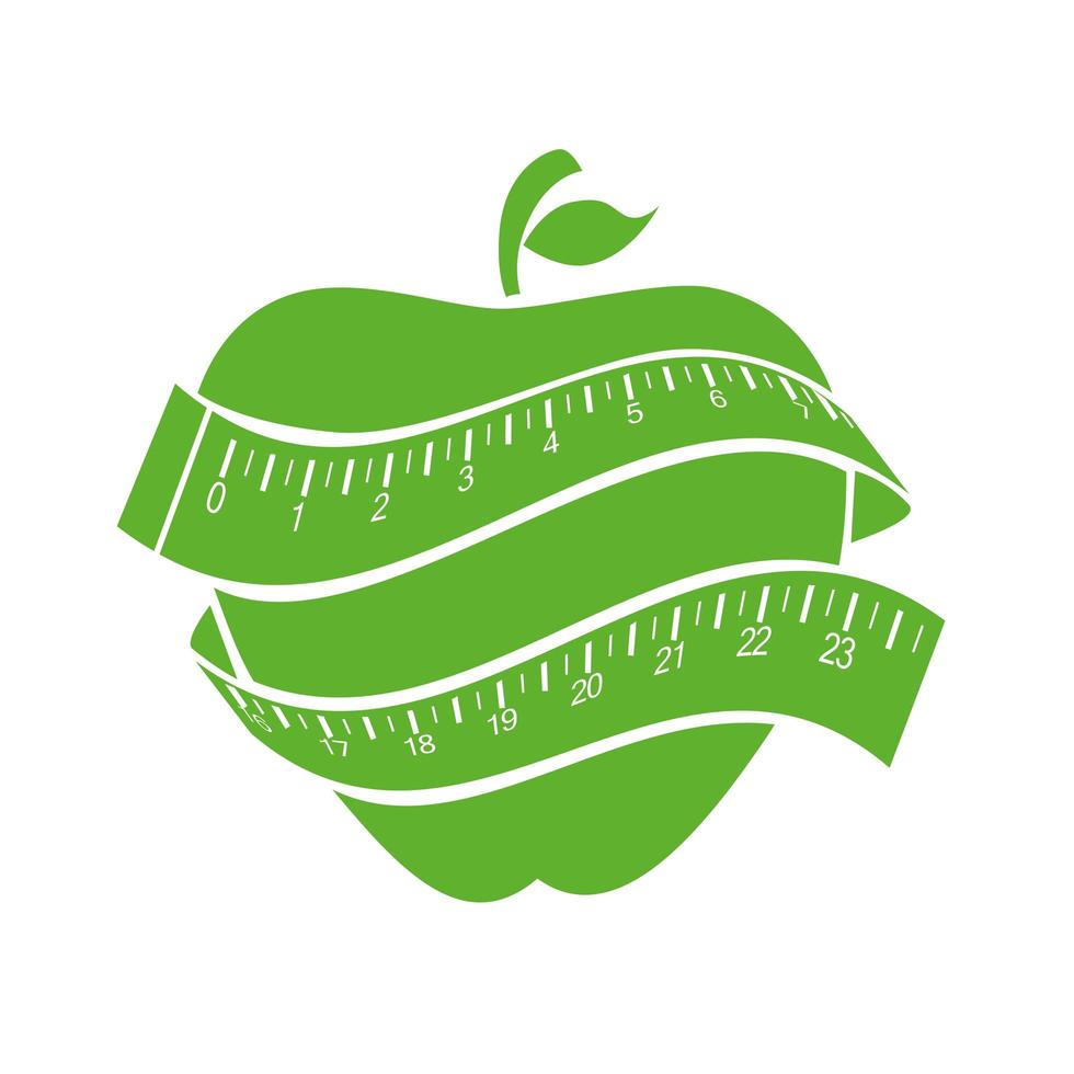 Apple fruit pictogram vector