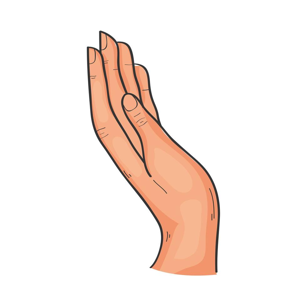 hand expressie vector