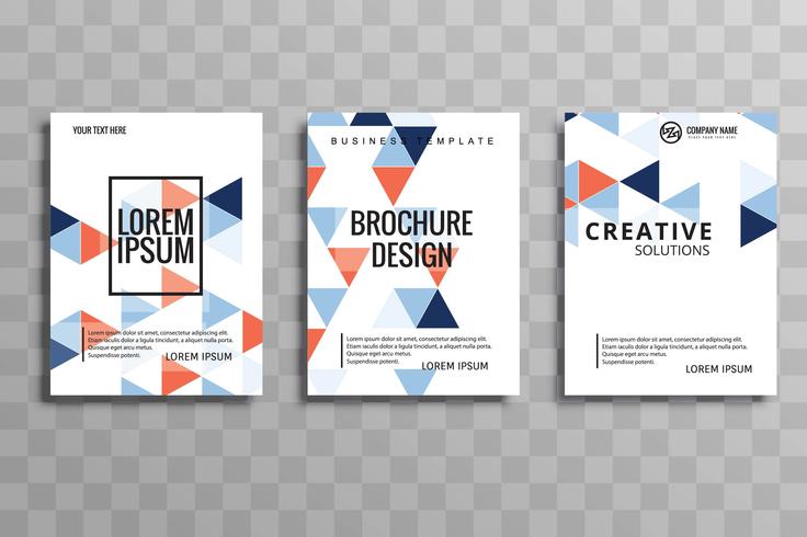 Abstracte creatieve geometrische kleurrijke het ontwerpillu van de brochurevlieger vector
