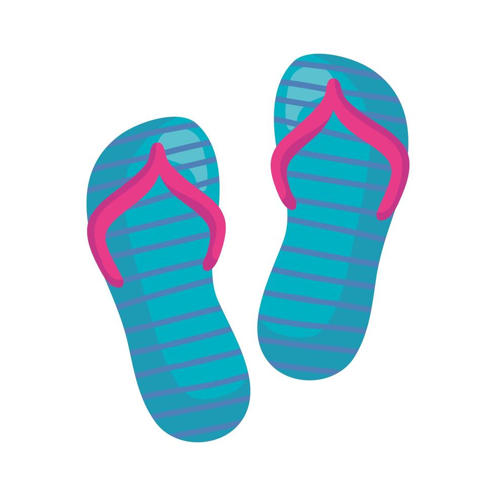 zomer teenslippers vector