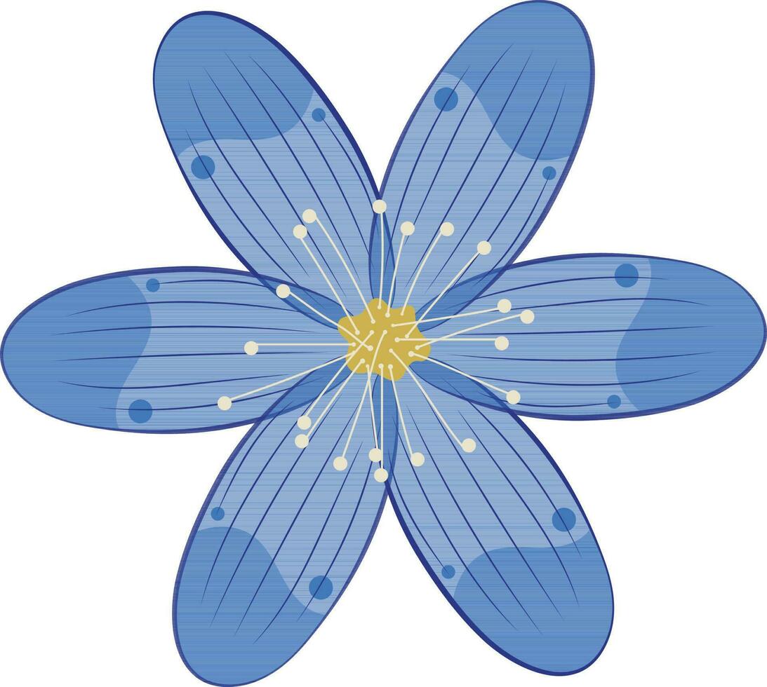 blauw bloem illustratie ontwerp grafisch element kunst kaart vector
