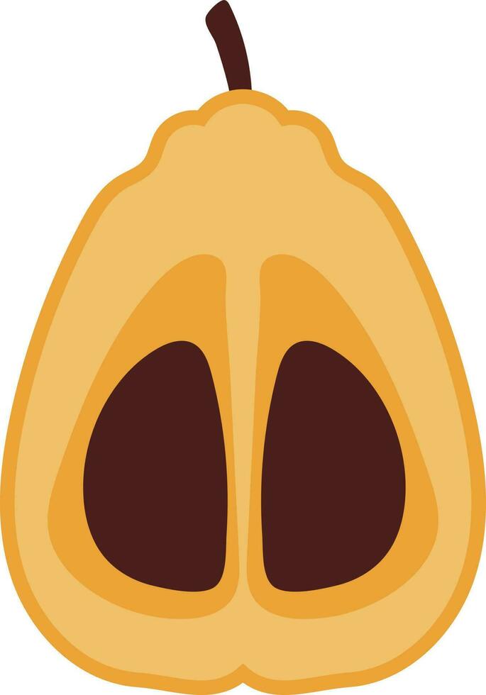 gesneden biologisch loquat mispel illustratie vector