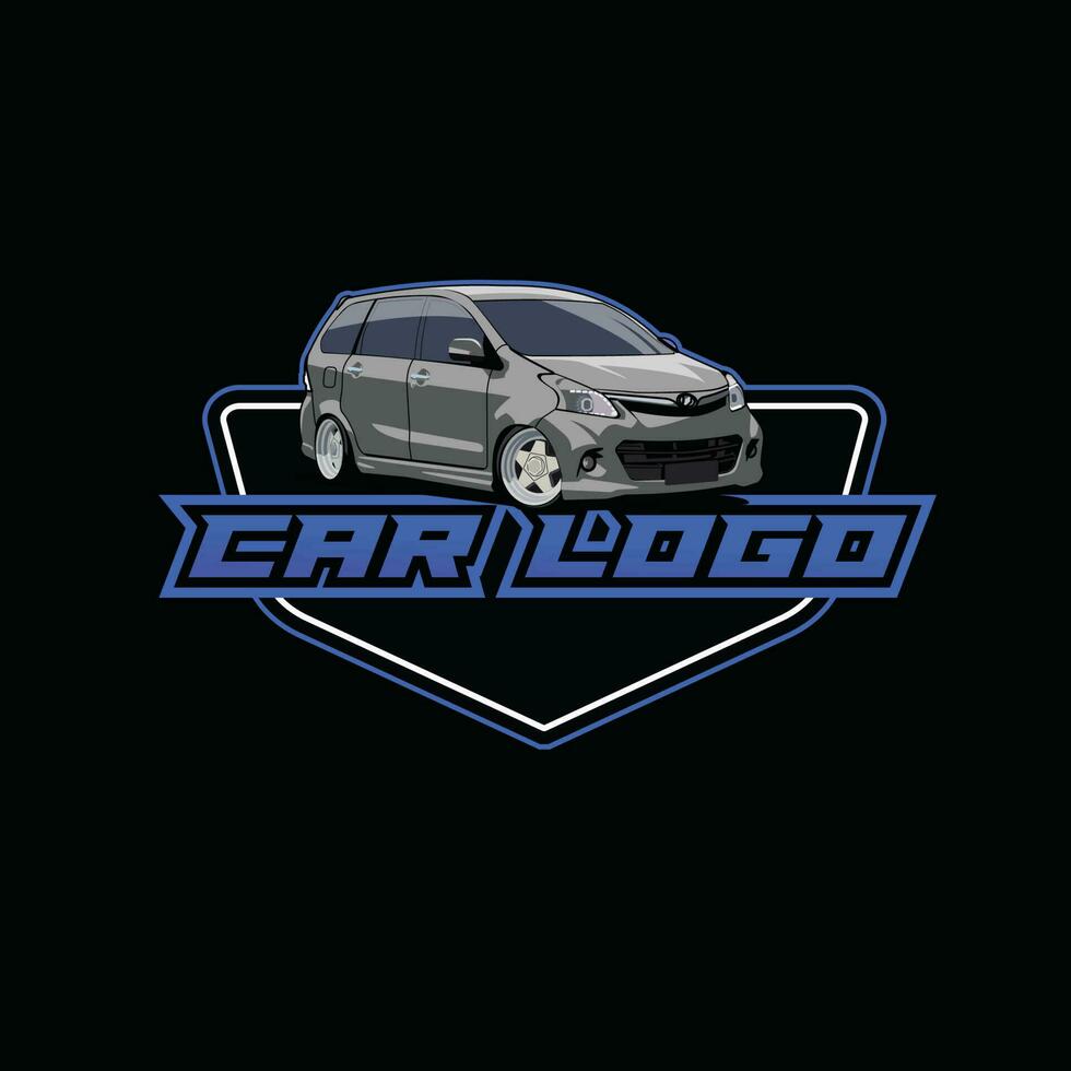 auto logo vlak vector ontwerp