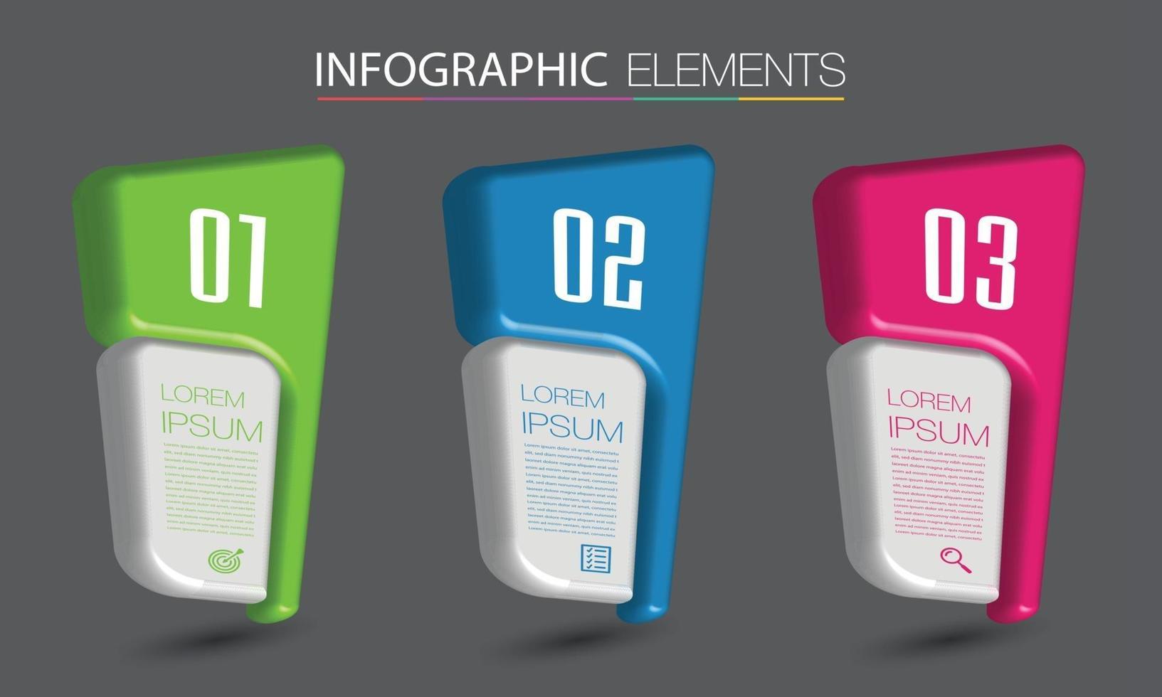 moderne tekstvak sjabloon banner infographics vector