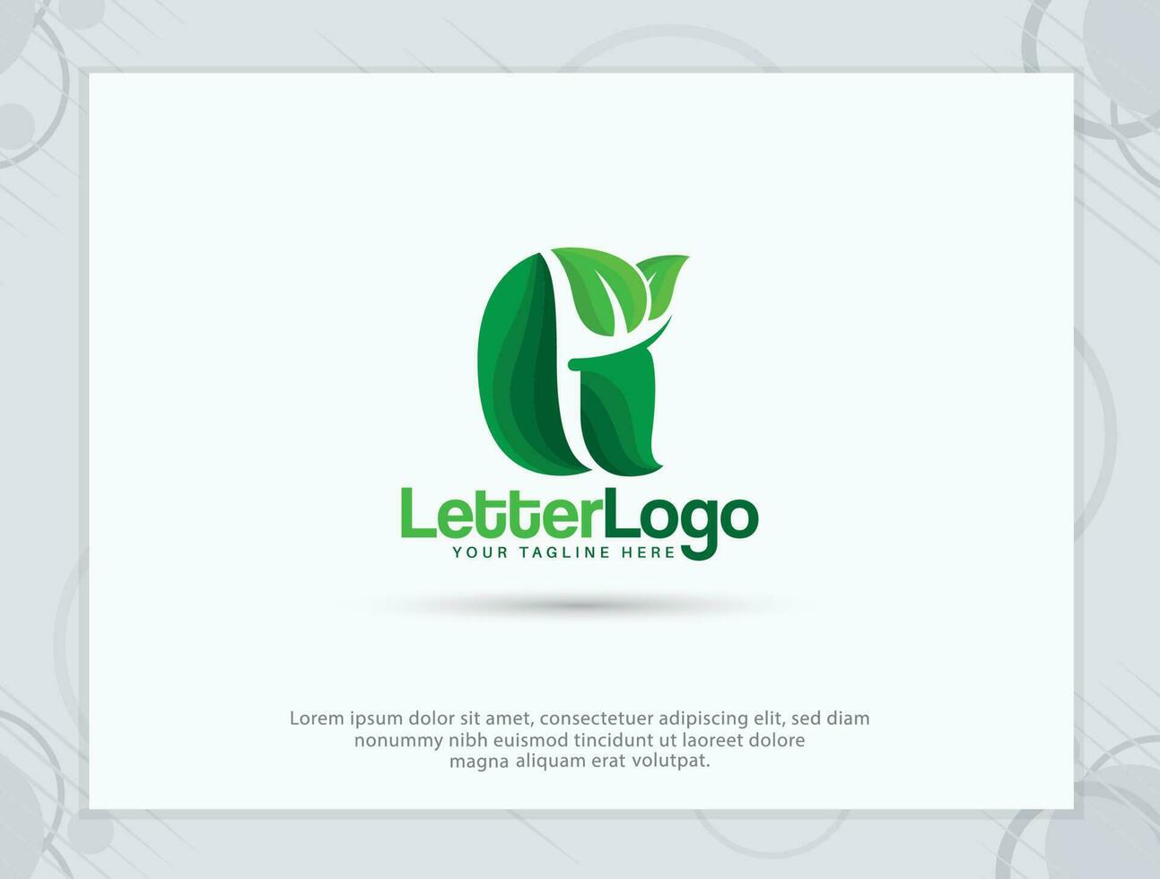 gi brief logo ontwerp vector