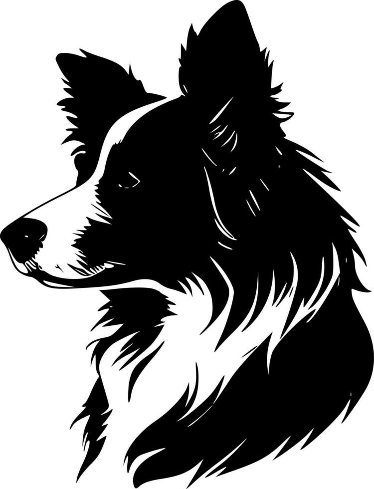 grens collie - hoog kwaliteit vector logo - vector illustratie ideaal voor t-shirt grafisch