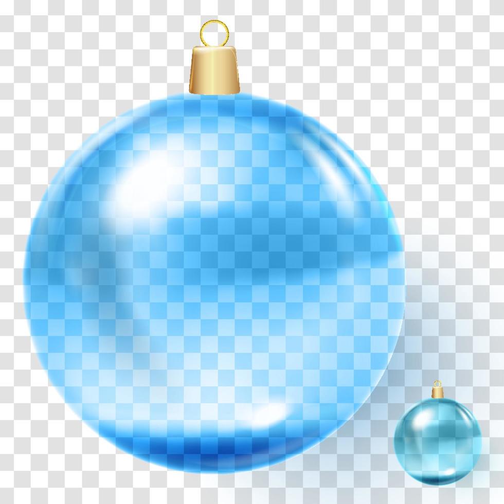 vectorillustratie van koele blauwe Kerstdecoratie vector