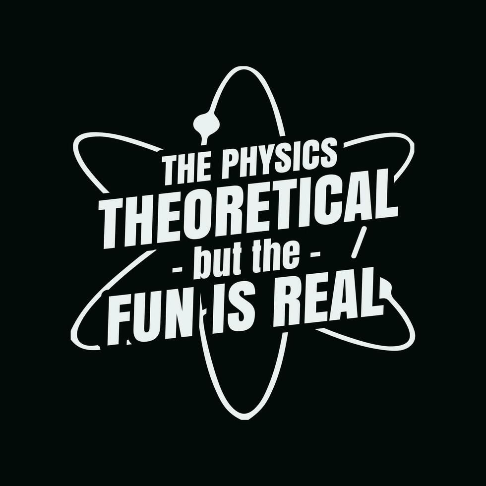 de fysica is theoretisch de pret is echt wetenschap natuurkundige vector