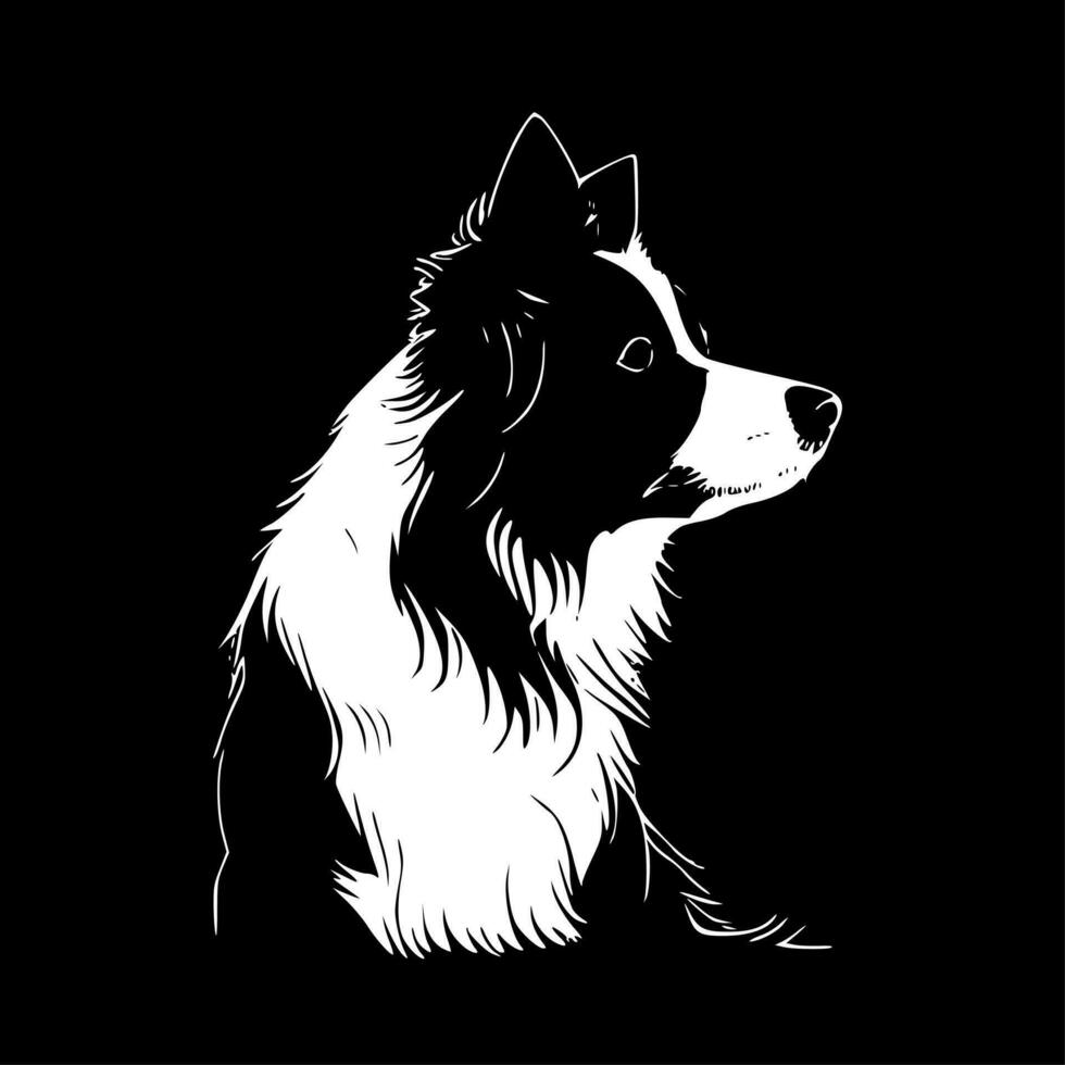 grens collie - hoog kwaliteit vector logo - vector illustratie ideaal voor t-shirt grafisch