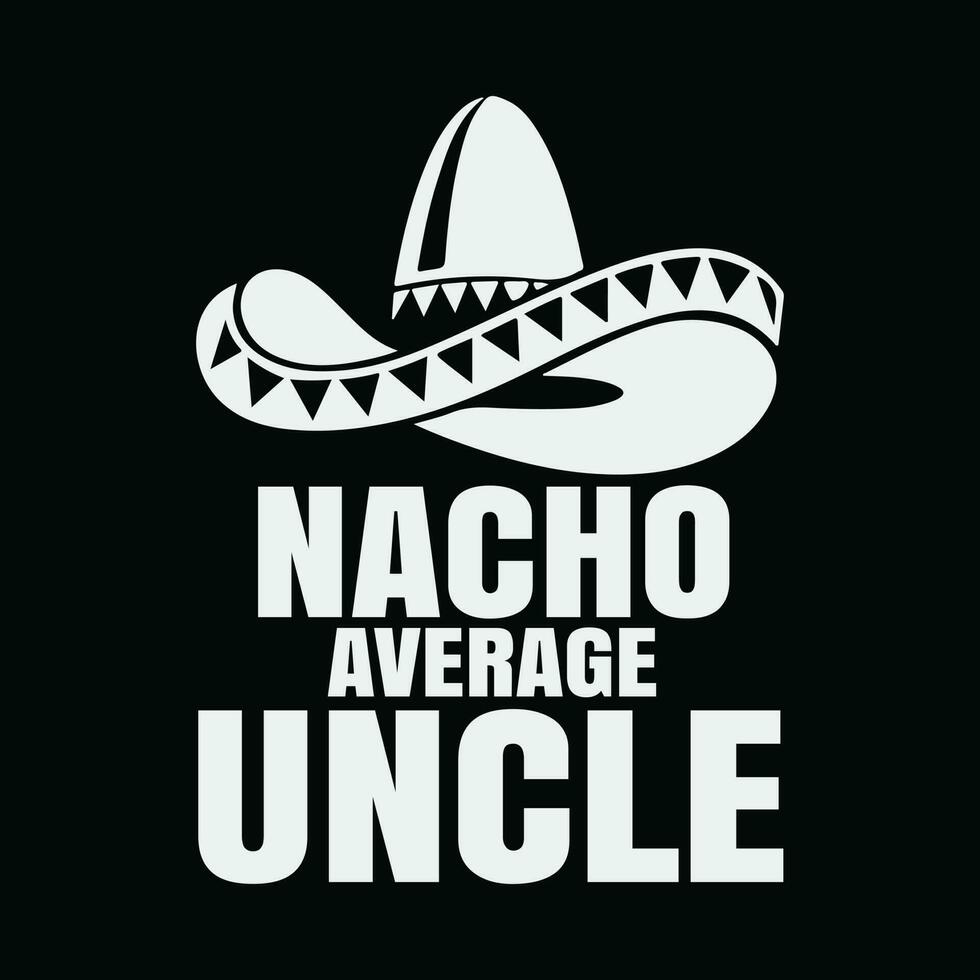 nacho gemiddelde oom cinco de mayo sombrero vector