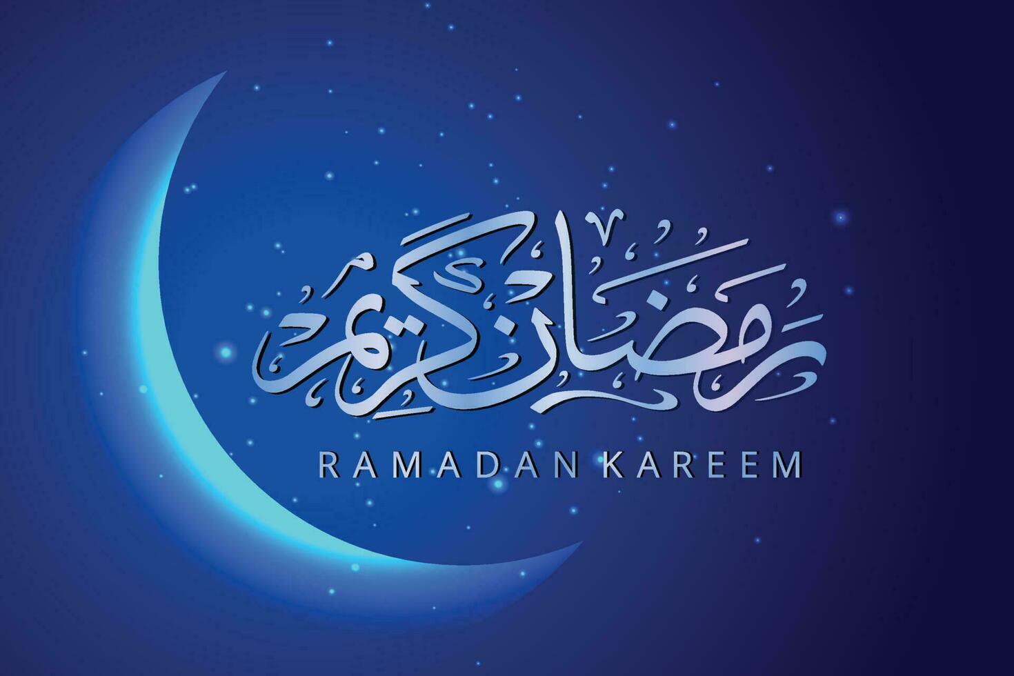 ramadan kareem arabische kalligrafie wenskaart vector