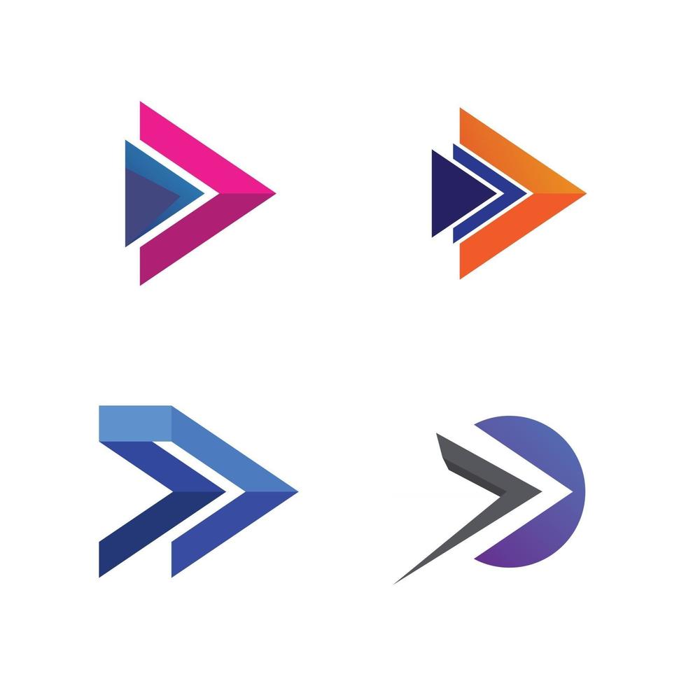 pijlen vector illustratie pictogram logo sjabloonontwerp technologie