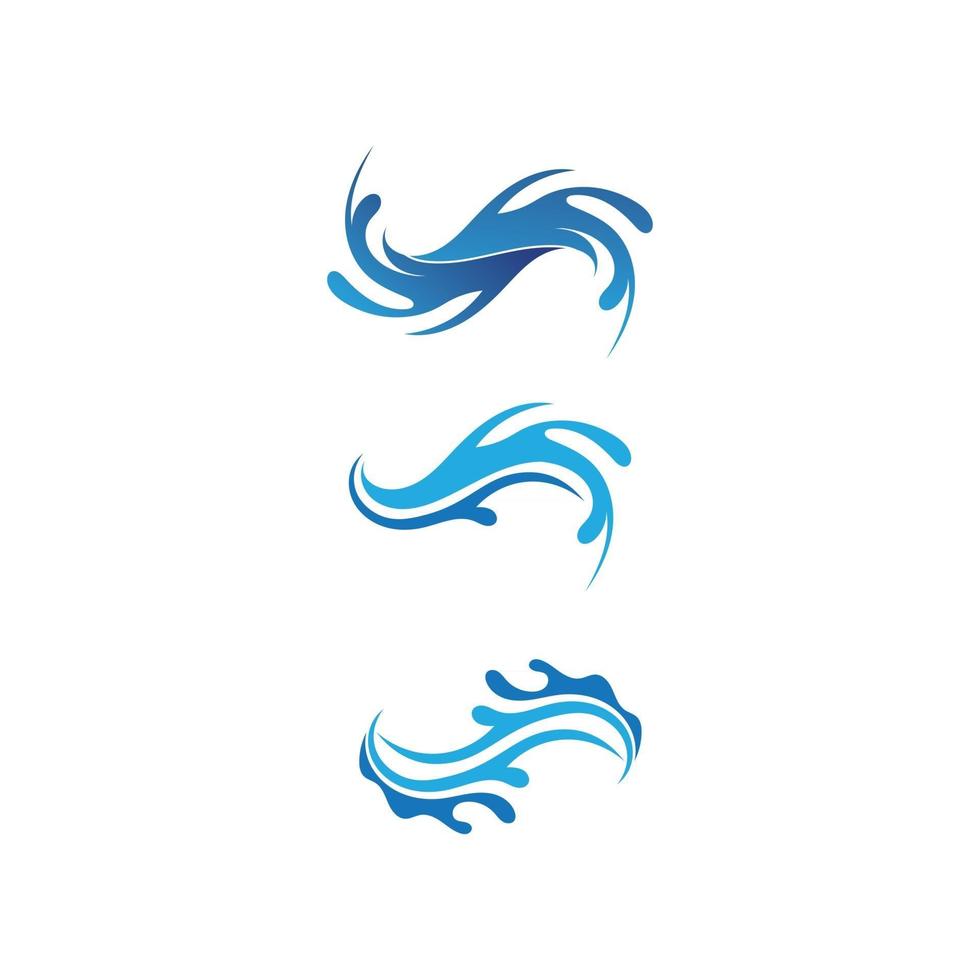 golven strand logo en symbolen sjabloon pictogrammen app vector