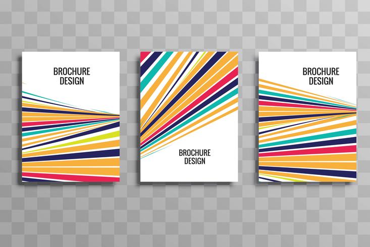 Abstract kleurrijk het malplaatje vastgesteld ontwerp van de golf bedrijfsbrochure vector