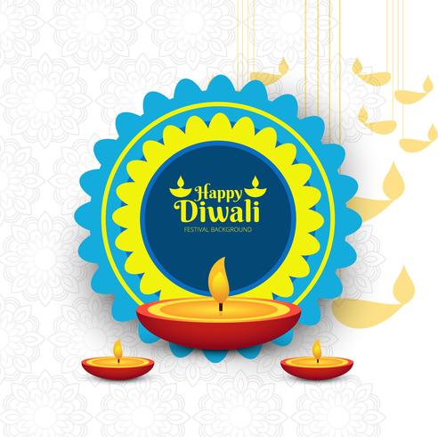 Modern elegant diwali helder ontwerp vector