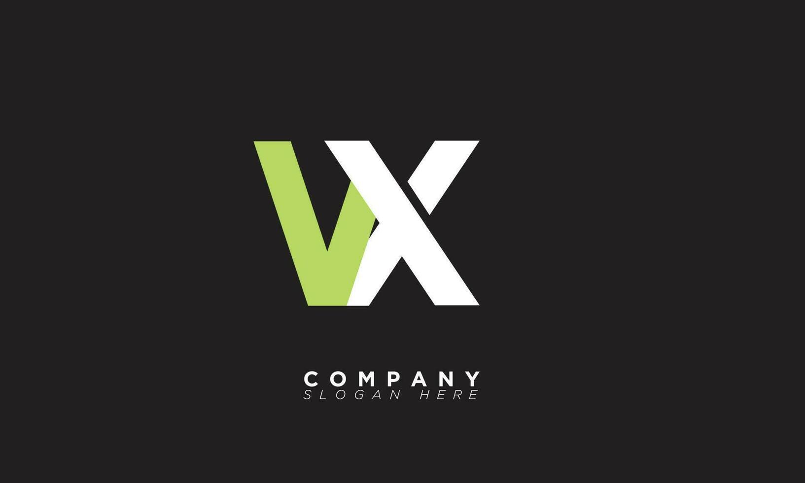 vx alfabet letters initialen monogram logo xv, v en x vector