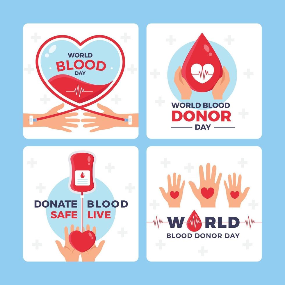 red vandaag kostbare levens door bloed te doneren vector