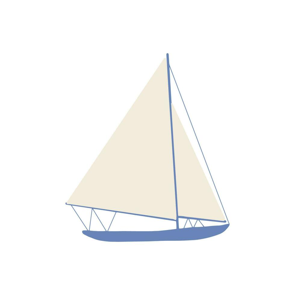 visvangst boot. kleurrijk vector illustratie. klein schepen in vlak ontwerp.
