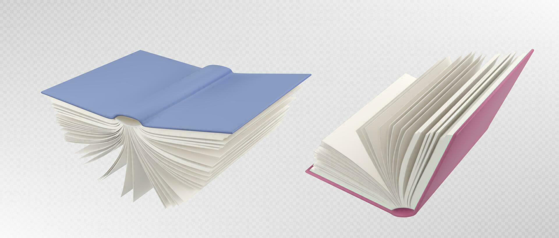 Open vlieg school- papier boek vector illustratie