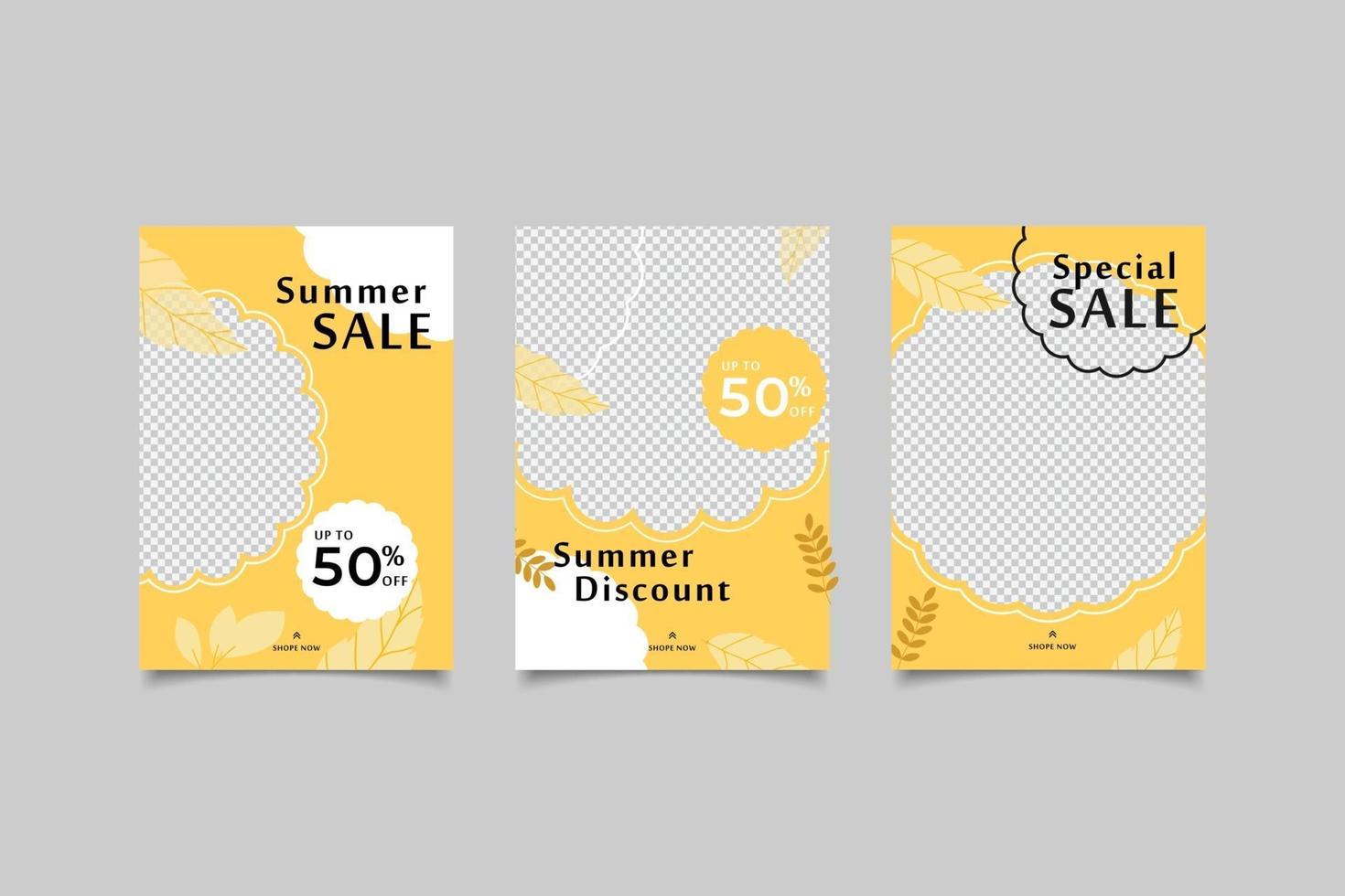 zomer verkoop poster sjabloon vector