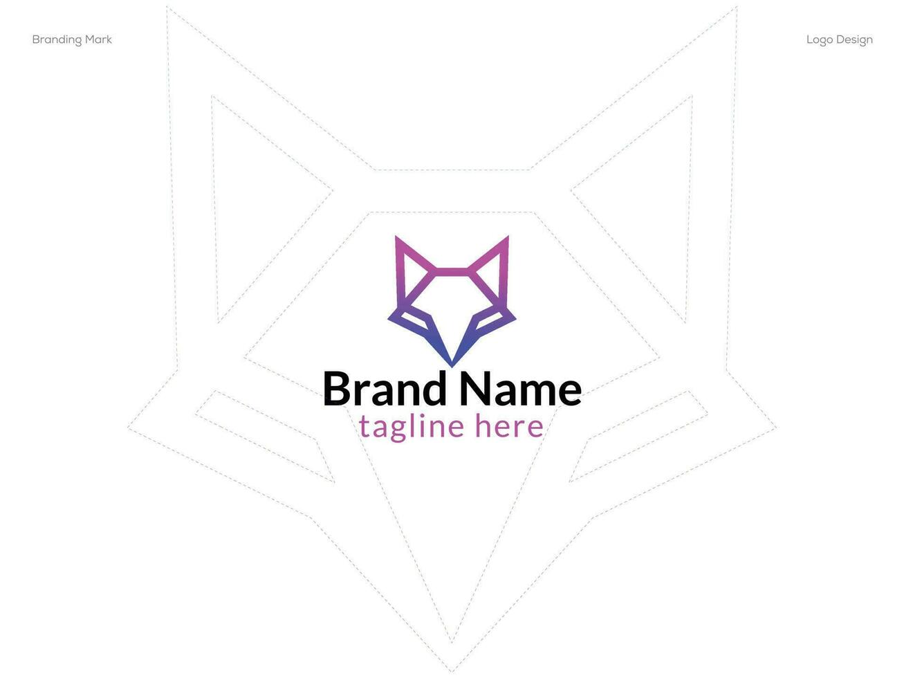 ontwerpsjabloon voor vos-logo vector