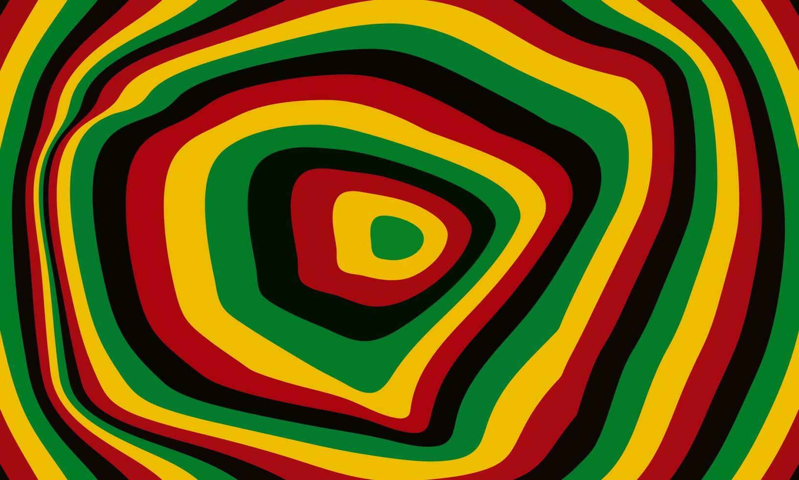 psychedelisch groovy hippie jaren 70 golvend juneteenth achtergrond. vector illustratie