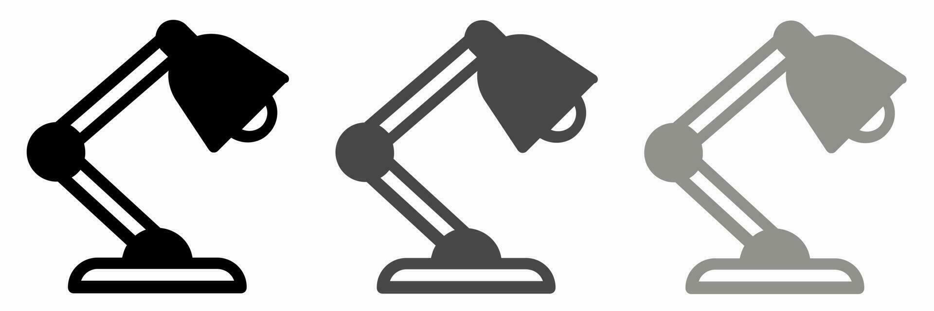 icoon ontwerp. studie lamp icoon illustratie verzameling. vector