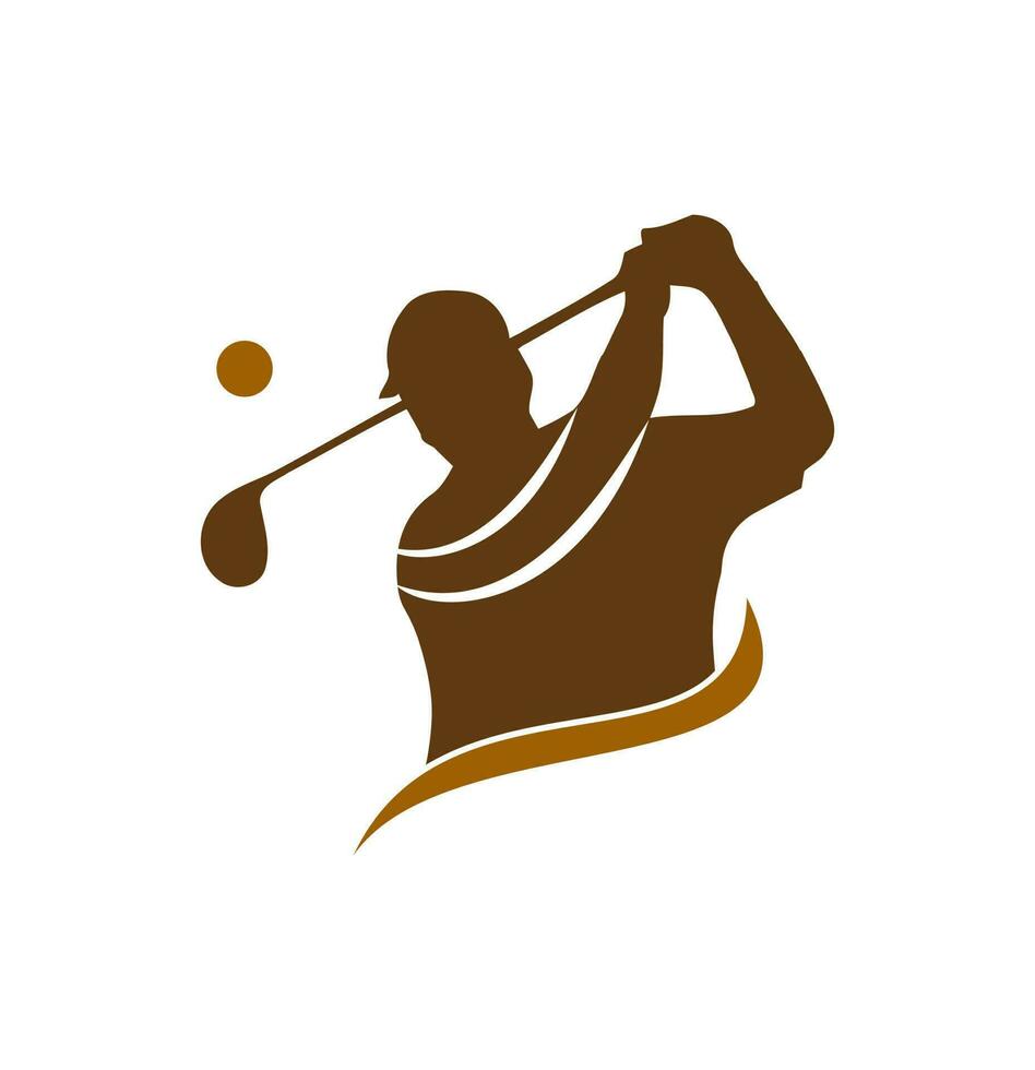 golf logo schommel schieten gebruik voor golf club vector