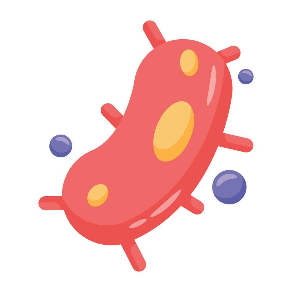 trendy bacterieconcepten vector