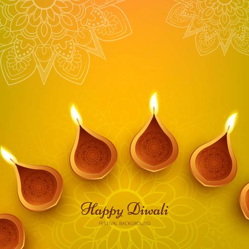 Modern mooi diwali modern ontwerp vector