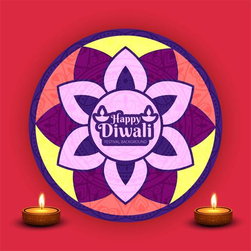 Modern elegant diwali helder ontwerp vector