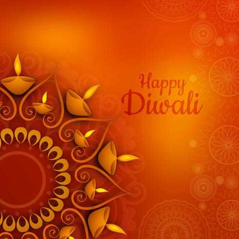 Abstracte glanzende mooie diwali achtergrond vector