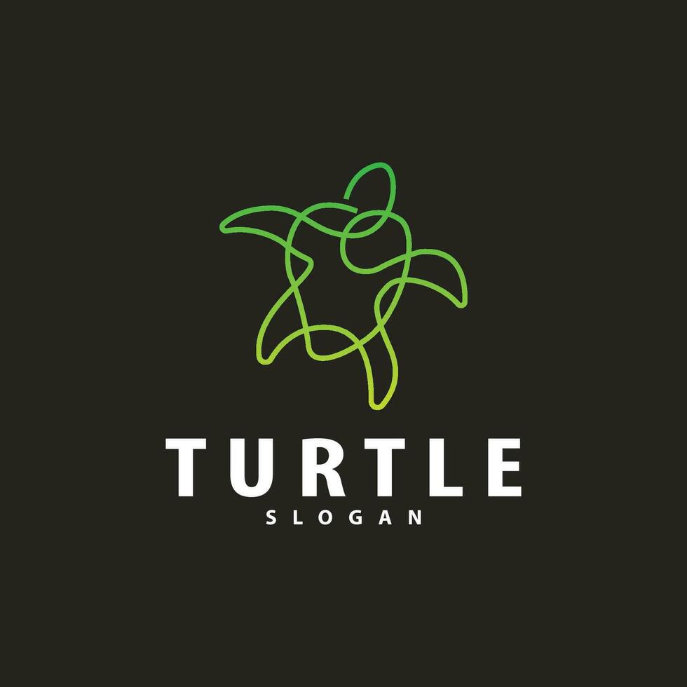 schildpad logo, oceaan dier vector, gemakkelijk minimalistische ontwerp, symbool illustratie sjabloon vector