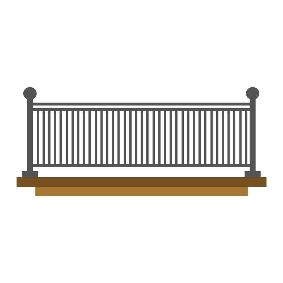 modern balkon leuningen illustraties vector