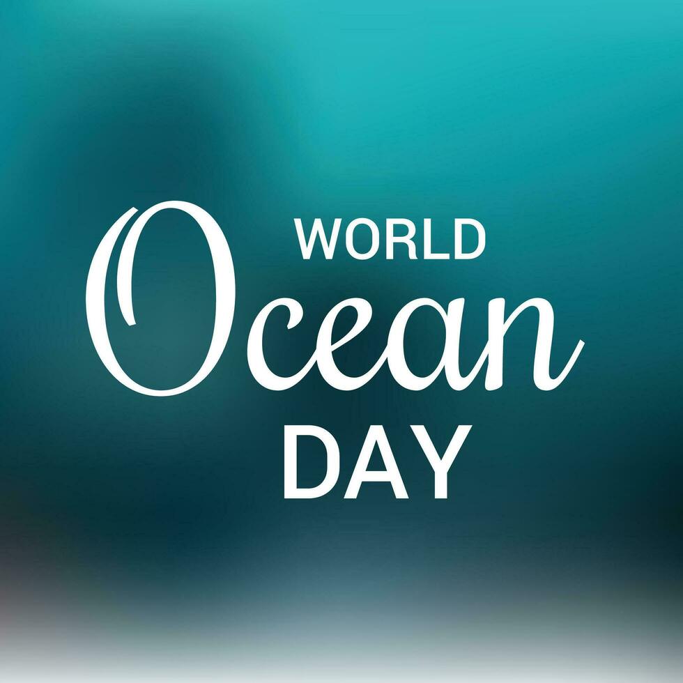 vector illustratie van een achtergrond voor wereld oceaan dag.