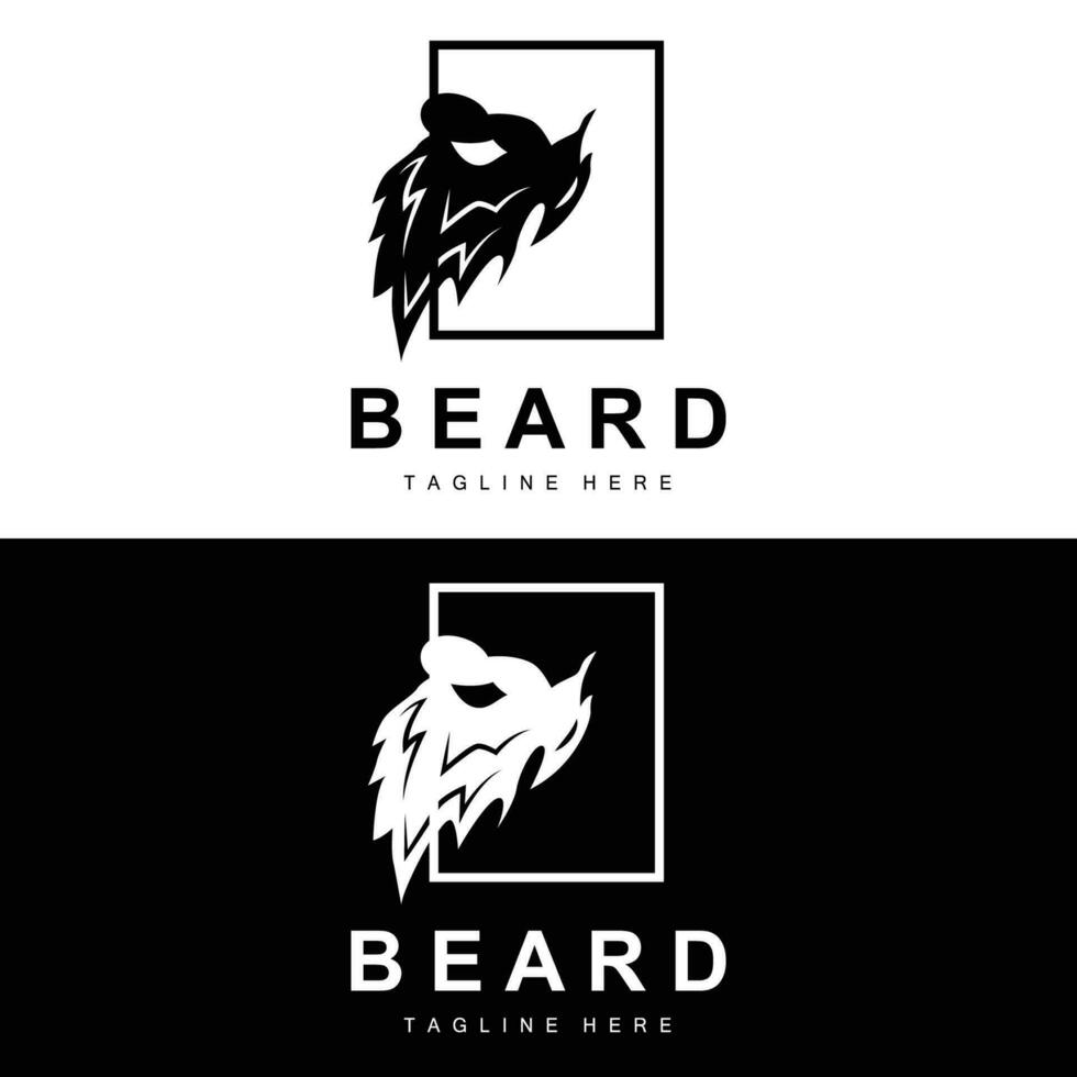 baard logo, vector kapperszaak, ontwerp voor mannetje uiterlijk, kapper, haar, mode