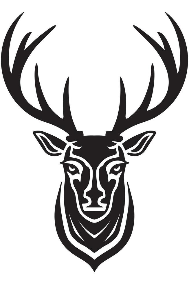 hert hoofd mascotte logo vector