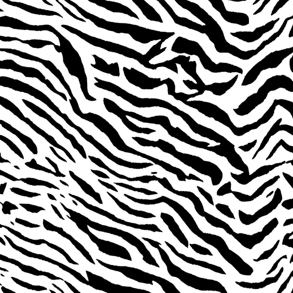 Afrikaanse zebra huid gestreept motief. zebra-gestreept structuur voor camouflage in Afrikaanse natuur vector