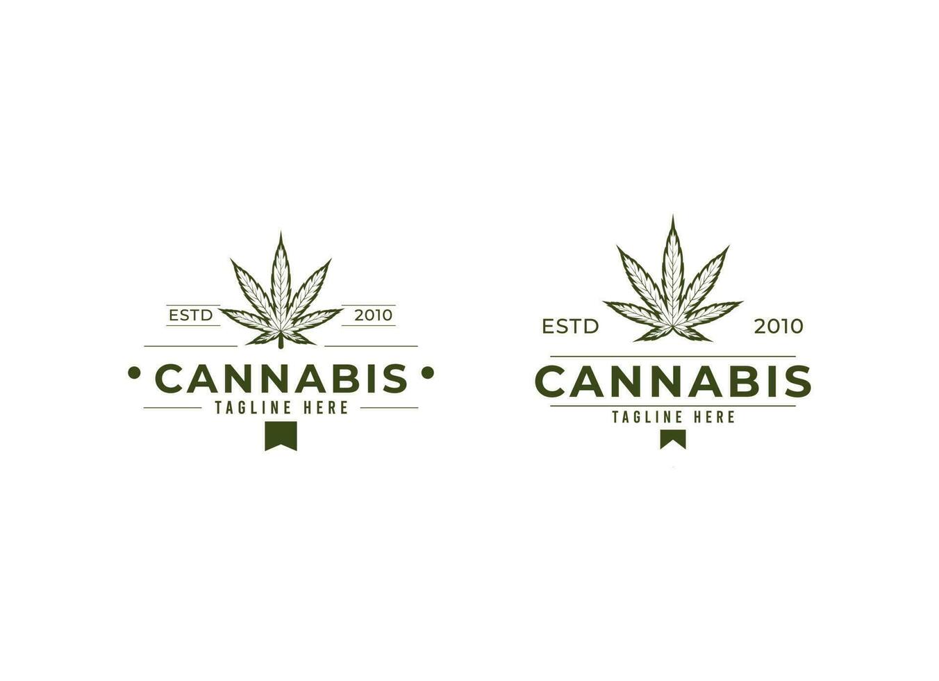 hennep blad logo vector icoon. medisch marihuana logo embleem. hennep embleem logo ontwerp