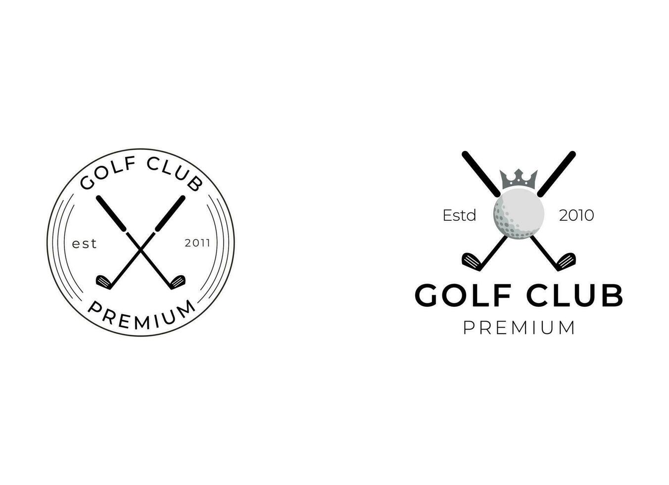 golf logo ontwerp vector sjabloon