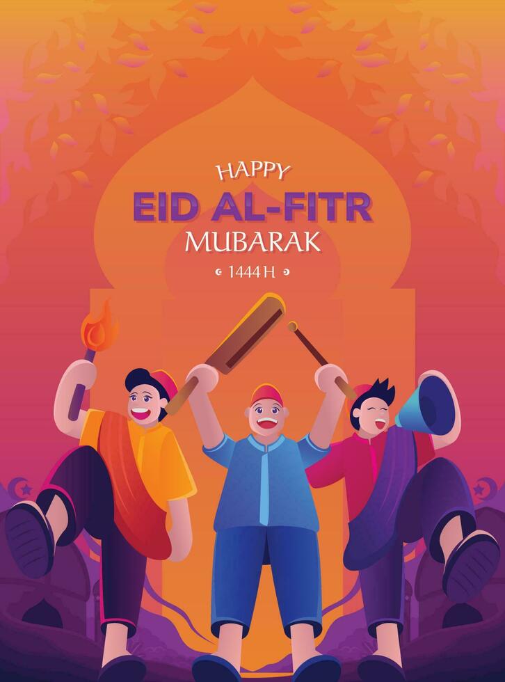 Ramadan affiches. eid al-fitr. Ramadan uitverkoop. eid al-fitr thema met de concept van een moskee koepel. vector illustratie